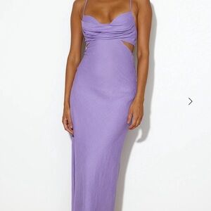 Elegant Lavender Evening Dress